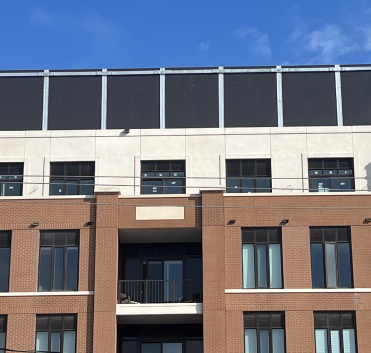 Architectural Noise Barrier System on Roof Top